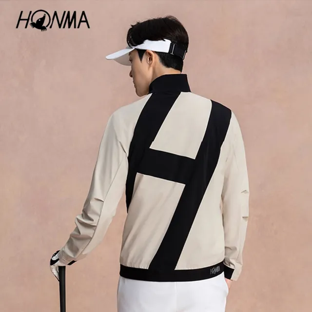 【HONMA 本間高爾夫】男士針織彈力外套 2025秋冬新款 日本高爾夫專業品牌(L~XXL 棕/黑色 任選HMLQ302R541)