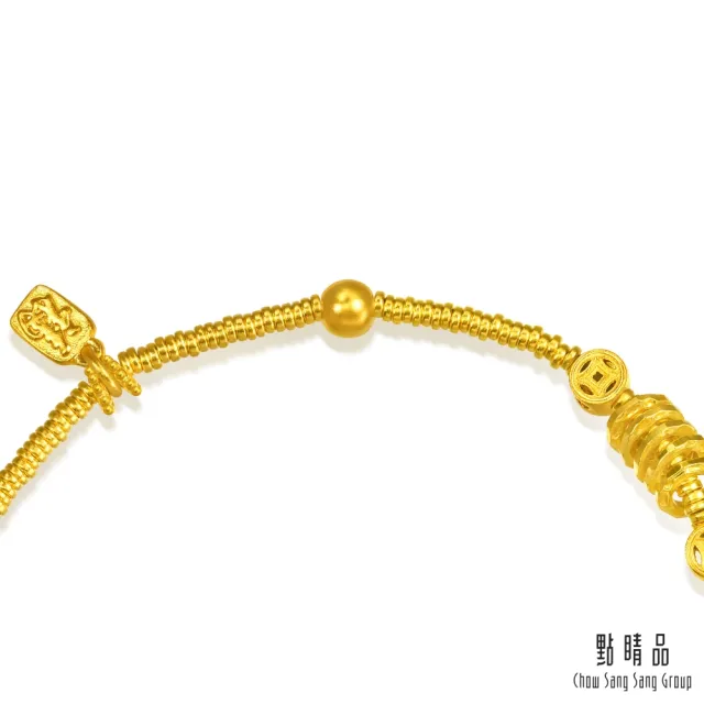 【點睛品】富貴福運 黃金手鍊_計價黃金(06)