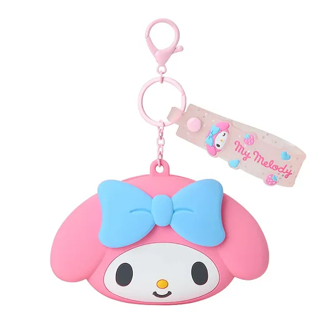 【SANRIO 三麗鷗】雙11 矽膠造型零錢包 收納包  附吊鍊