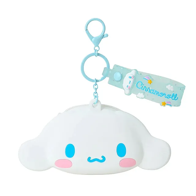 【SANRIO 三麗鷗】雙11 矽膠造型零錢包 收納包  附吊鍊
