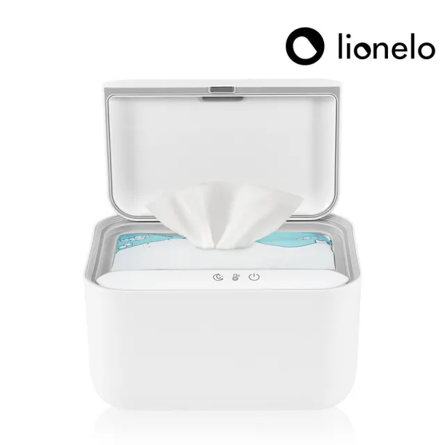 【Lionelo】三控溫環繞加熱型濕巾保溫器 Baby Bliss(夜燈 三段控溫 調溫 濕紙巾 加熱 濕紙巾盒 加溫盒)