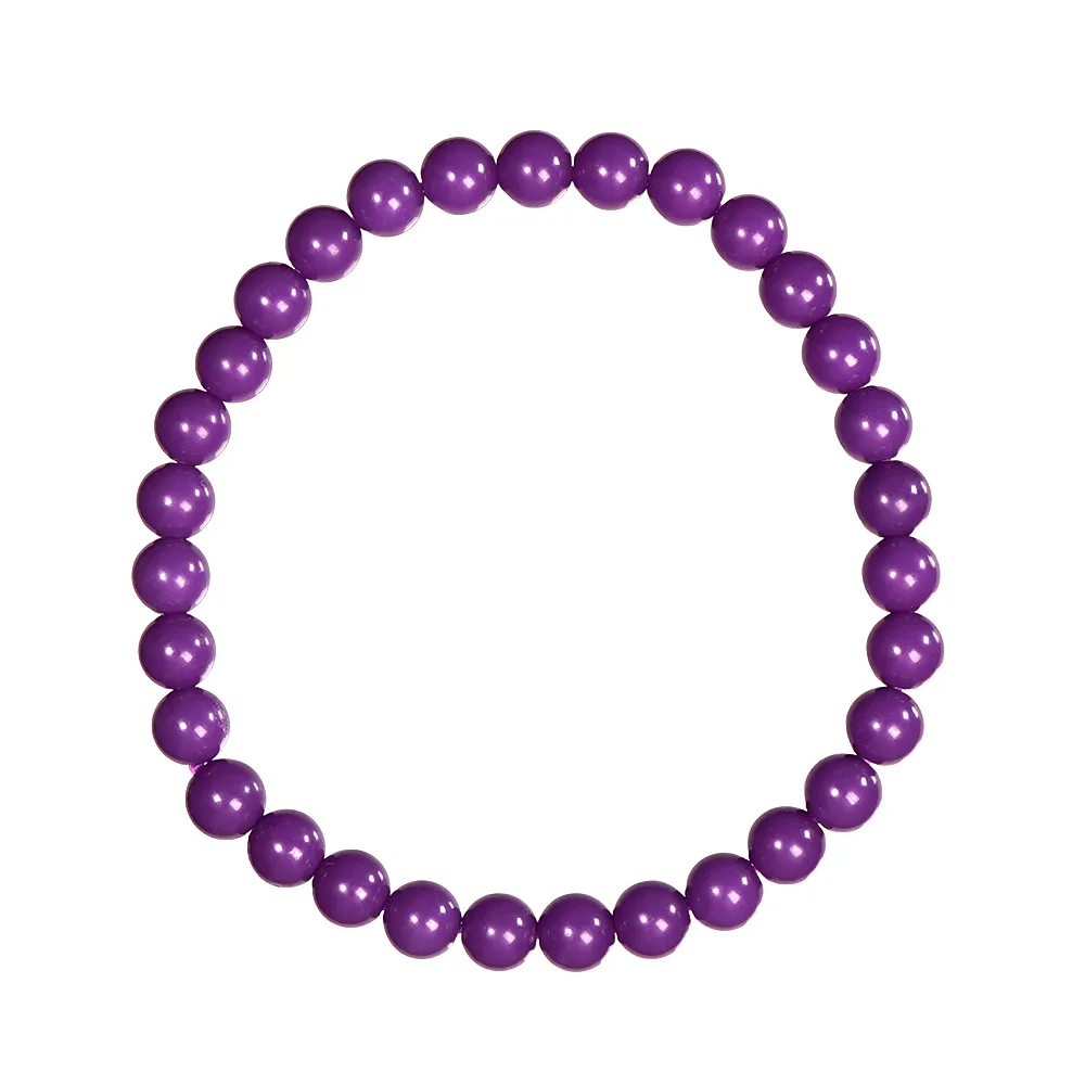 【正佳珠寶】紫雲母 高品皇家紫紫雲母 5.8-6.3mm 紫雲母手珠