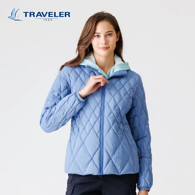 【TRAVELER 旅行者】女款撥水羽絨外套/可銜拉｜252TR906(撥水/羽絨/輕薄)