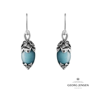 【Georg Jensen 官方旗艦店】2026 HERITAGE 耳環(氧化純銀 藍石英)