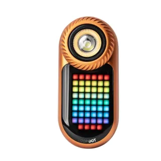 【LOOP GEAR】電筒王 SK09 LOOPDOT(400流明 掌上遊戲多光源電筒 解壓玩具 冷白/高顯/RGB點陣屏 轉盤調節)