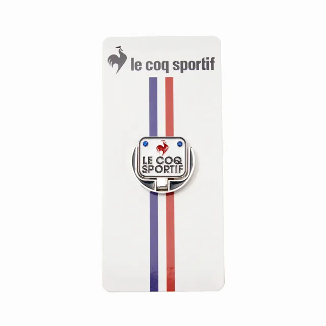 【LE COQ SPORTIF 公雞】高爾夫系列 女款白色法國時尚高性能高爾夫球標 QLW0J763