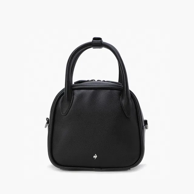 【LE COQ SPORTIF 公雞】高爾夫系列 女款黑色獨特設計實用單肩衣物袋 QLW0K581