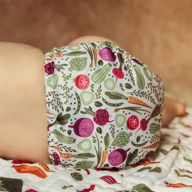 【Mama Koala】口袋式布尿布3.0六件組成長型(嬰兒布尿褲可調節 內附4層竹纖維尿墊)