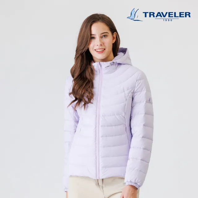 【TRAVELER 旅行者】女款防風撥水羽絨外套/可銜拉｜252TR907(撥水/羽絨/防風)