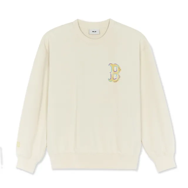 【MLB】背後大Logo長袖大學T 波士頓紅襪隊(3AMTB3254-43CRS)