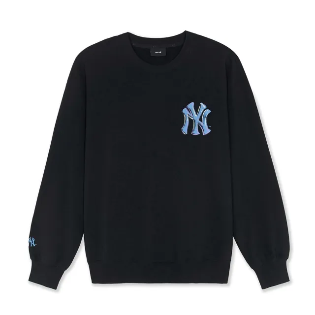 【MLB】背後大Logo長袖大學T 紐約洋基隊(3AMTB3254-50BKS)