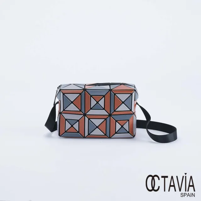 【OCTAVIA 8】雙11 OCTAVIA 8 -  教堂彩窗 幾何三角立體四方斜背小包 - 三色可選(迷你肩背包 斜 
