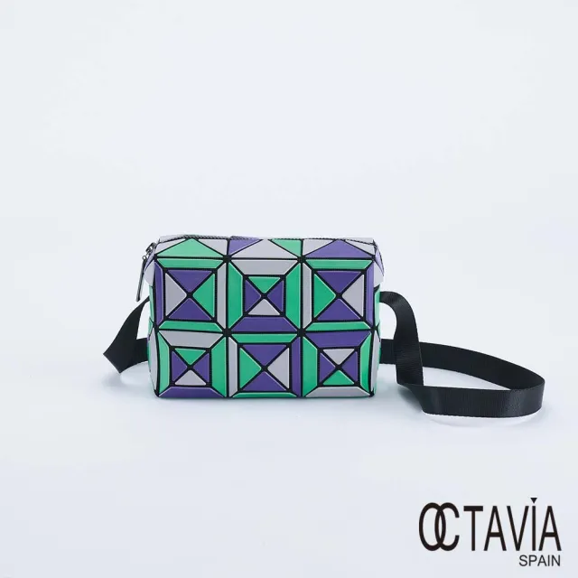 【OCTAVIA 8】雙11 OCTAVIA 8 -  教堂彩窗 幾何三角立體四方斜背小包 - 三色可選(迷你肩背包 斜 