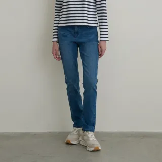 【GIORDANO 佐丹奴】女裝鬆緊腰休閒牛仔長褲(62 中藍)