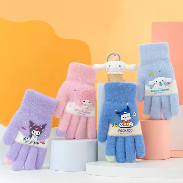 【SANRIO 三麗鷗】正版三麗鷗兒童手套保暖手套(酷洛米/大耳狗/美樂蒂/帕恰狗)