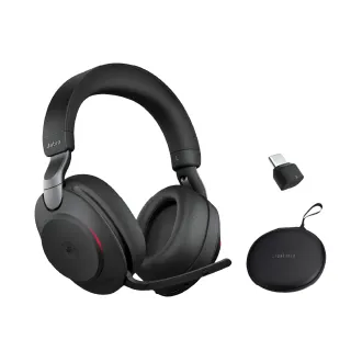 【Jabra】官方直營 Evolve2 85 MS 商務會議藍牙無線包耳式耳機麥克風(立體聲頭戴式主動降噪商用耳機麥克風)
