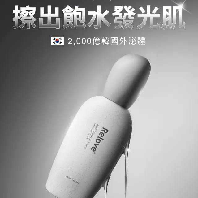 【Relove官方直營】全酵肌泌修護凝萃50mlx2件組 小玻泌(微分子10kDa玻尿酸 擦出飽水發光肌)