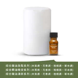 【MUJI 無印良品】超音波芬香噴霧器+精油10ml/490元款式(放鬆/晚安/清新)