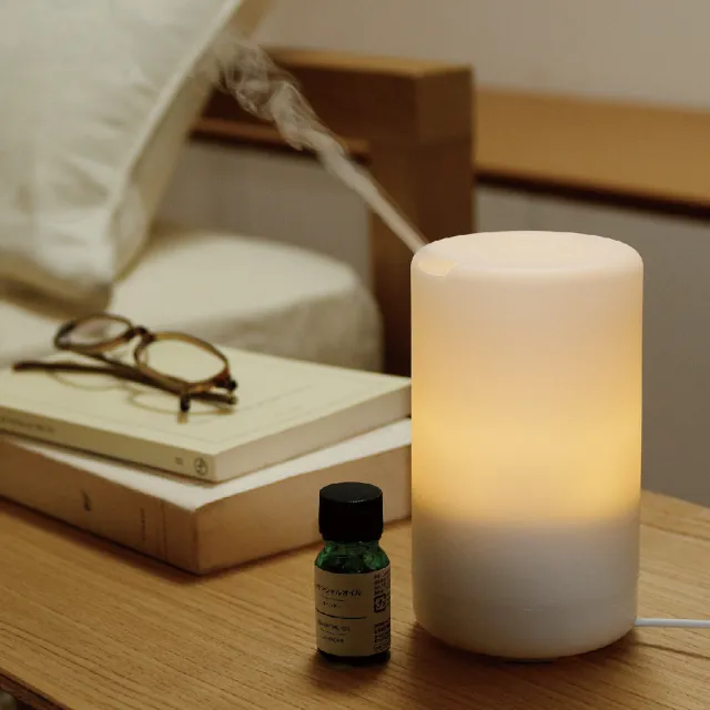 【MUJI 無印良品】超音波芬香噴霧器+精油10ml/590元款式(天竺葵/依蘭/甜馬鬱蘭)