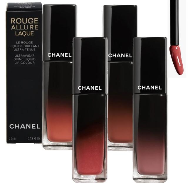 【CHANEL 香奈兒】超炫耀釉光唇萃5.5ml(75忠實/63極致/83秘密/84模糊-國際航空版)