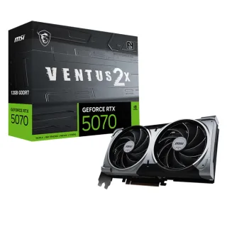 【MSI 微星】GeForce RTX 5070 12G VENTUS 2X 顯示卡