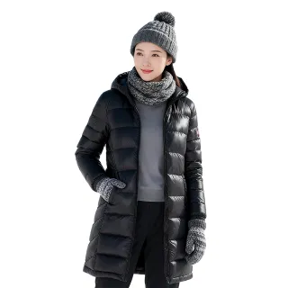 【St.Bonalt 聖伯納】中長款羽絨外套｜女款 8198(防風 耐磨 保暖 白鵝絨)