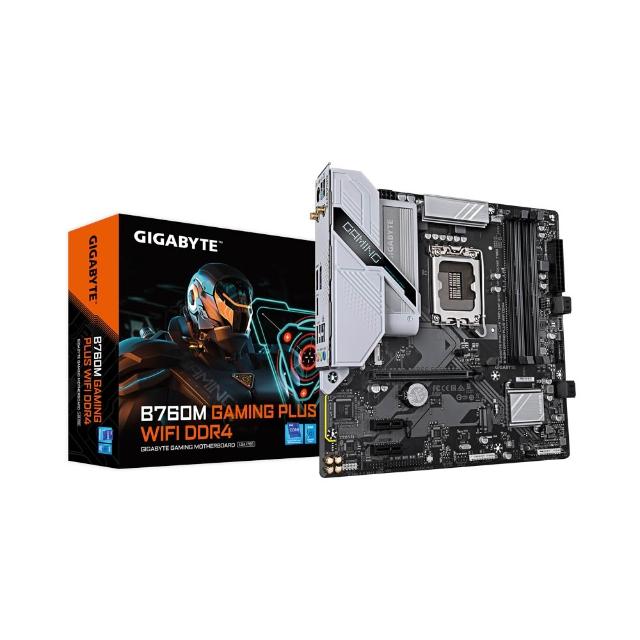 【GIGABYTE 技嘉】B760M GAMING PLUS WIFI DDR4 INTEL主機板(DDR4適用)