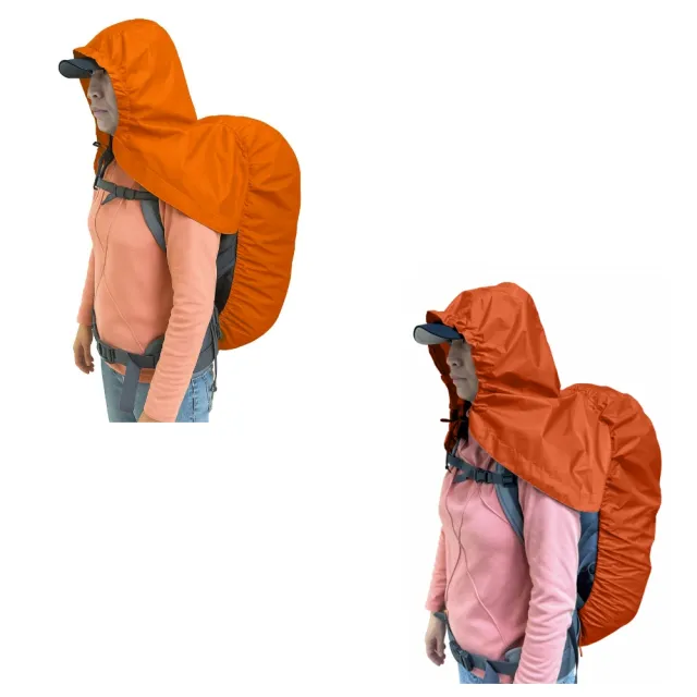 【RHINO 犀牛】連帽披肩防雨背包套-XS(Hooded Pack Cover)