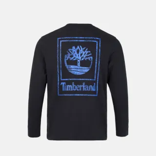 【Timberland 官方旗艦】男款黑色休閒長袖T恤(A6MUU001)