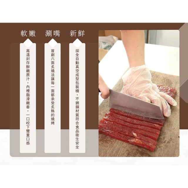 【YUNYE 阮的肉干】一克拉肉干 原味本舖(3包超值包)