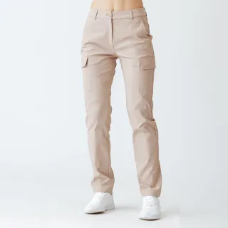 【Hilltop 山頂鳥】超潑水施華洛世奇水鑽撞釘保暖彈性長褲 女款 卡其｜PH31XFQ9ECN0