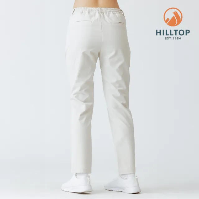 【Hilltop 山頂鳥】超潑水抗UV彈性長褲 女款 卡其｜PH31XFR5ECN0