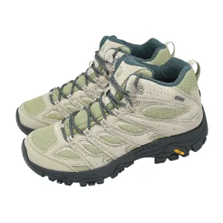 【MERRELL】登山鞋 Moab 3 Mid GTX 男鞋 綠 灰 防水 越野 郊山 戶外(ML066065)
