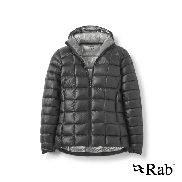 【RAB】Mythic G Jacket Wmns 神話極致輕量保暖羽絨連帽外套 女款 黑色 #QDB63