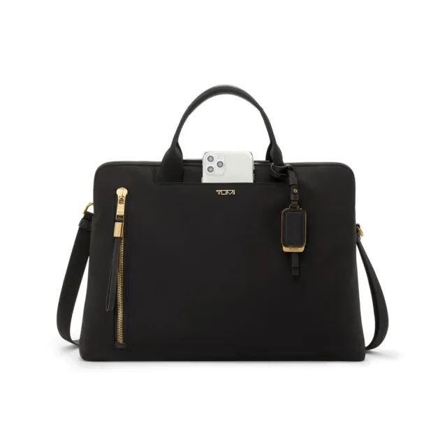 【TUMI】Voyageur Benin 15 吋都會商務筆電包 - 黑金(TUMI 官方旗艦店)