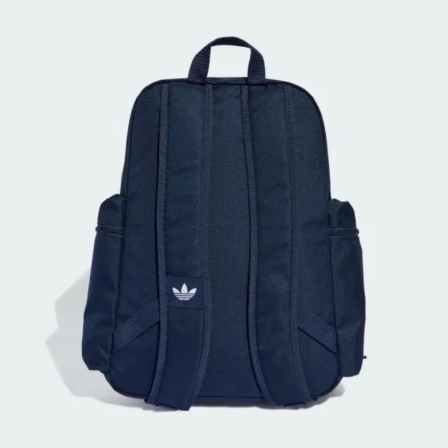 【adidas 愛迪達】小後背包 運動包 書包 旅行小包 三葉草 ADICOLOR BP 藍 JX0239
