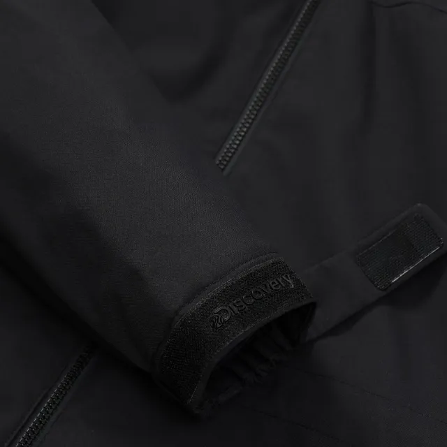 【Discovery Expedition】Bertex 3L女版中長版連帽外套 機能外套 防風 防潑水(DWWJ4B054-BKS)