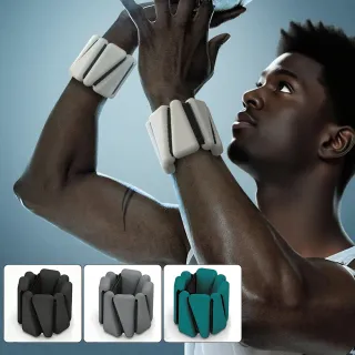 【灰熊厲害】潮時尚可調式健身負重手環2入組 4磅1800g(負重訓練手環 重量手環 負重沙袋 沙包)