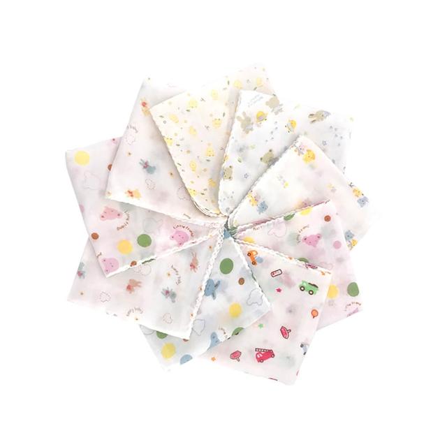 【JoyNa】日本高密度印花小手帕(10條入)
