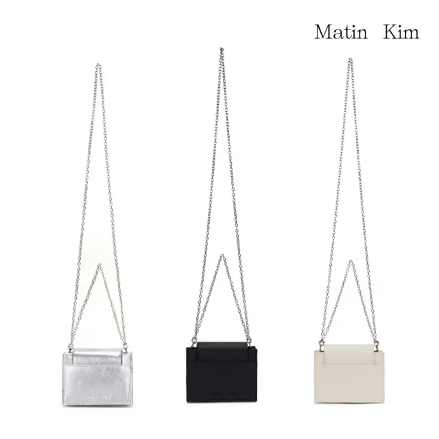 【MATIN KIM】官方旗艦 經典鐵牌迷你風琴包(象牙白)