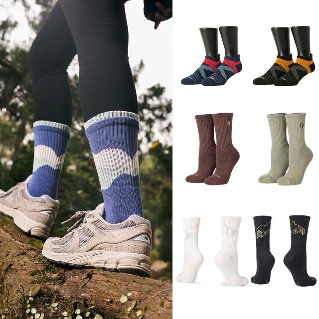 【FOOTER】5入組mo獨家氣墊登山襪/減壓足弓運動除臭襪-高筒/中筒/船短襪(男女款)-媽祖繞境推薦襪款