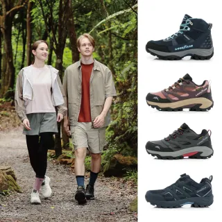 【GOODYEAR 固特異】防水戶外健走鞋/男女款 郊山 運動 耐磨(多款任選)