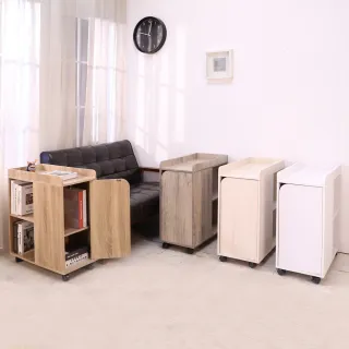 【BuyJM】低甲醛單門附輪收納櫃 低甲醛(四色可選 台灣製造 邊櫃 窄櫃 置物櫃 沙發邊櫃)