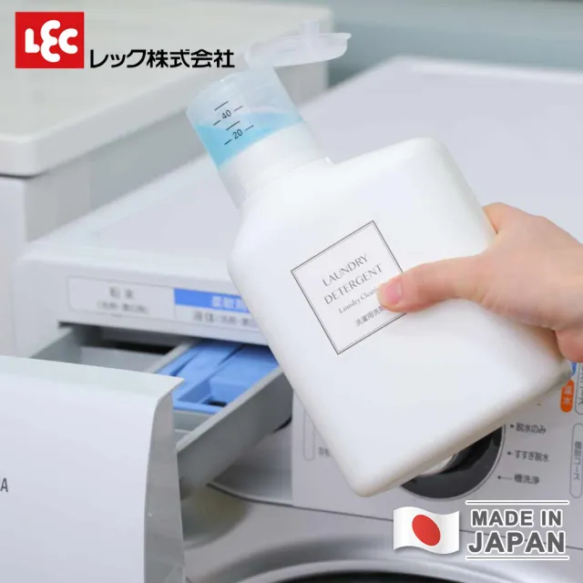 【LEC】日本製按壓計量補充瓶 1000ml 洗劑/清潔補充容器(3入組)