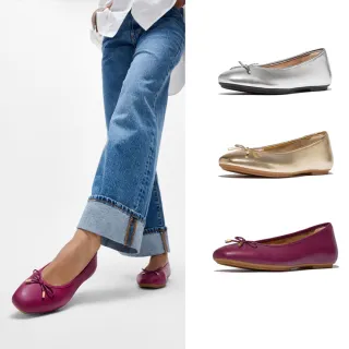 【FitFlop】DELICATO 蝴蝶結柔軟皮革芭蕾舞平底鞋-女(三色)