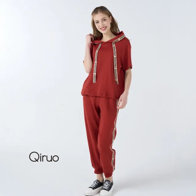 【Qiruo 奇若名品】春秋專櫃橘色休閒套裝3084G 休閒旅遊 