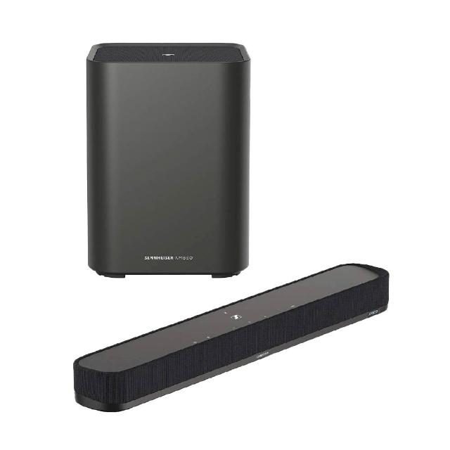 【SENNHEISER 森海塞爾】AMBEO Mini+AMBEO Sub 6單體Dolby模擬劇院聲霸重低音組(宙宣公司貨)