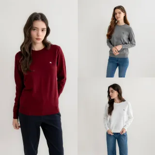 【Arnold Palmer 雨傘】簡約百搭圓領針織上衣(多款多色)