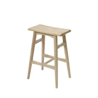 【MH 家居】倫敦實木高腳椅61cm(吧椅/吧台椅)