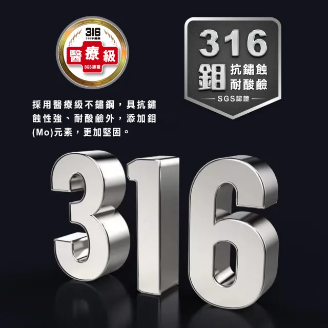 【美國MotherGoose 鵝媽媽】醫療級316不鏽鋼 利歐IH導磁七層複合金不沾鍋/炒鍋36cm